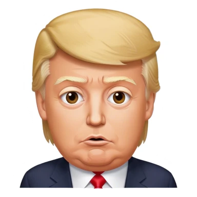 Donald Trump with a saying the word FABIAAAN in a Speech bubble  sticker