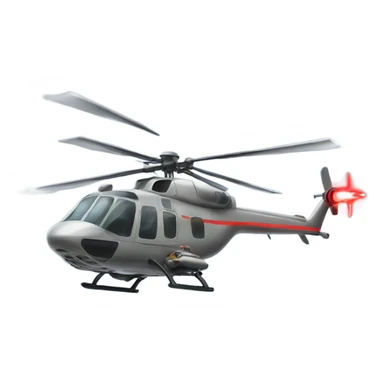 a helicopter with lightsabers for blades sticker