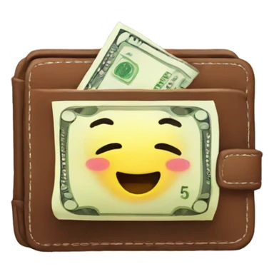happy fat  money wallet sticker