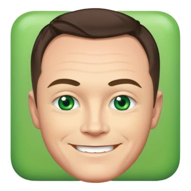 Tony Mortimer with green eyes sticker
