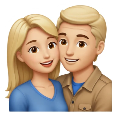 Two people kissing  sticker