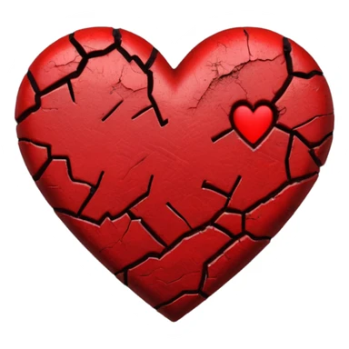 gothic / grunge style heart emoji sticker