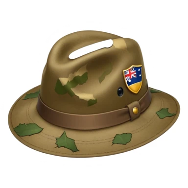 Austrailian bush hat sticker
