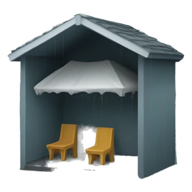 rain shelter sticker