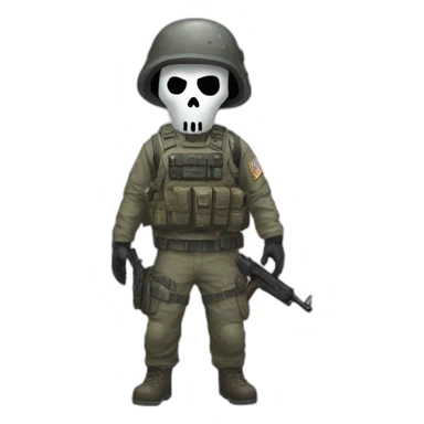 Ghost call of duty sticker