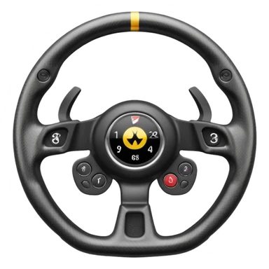 F1 steering wheel sticker