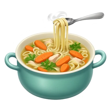 Chicken noodle soup sticker