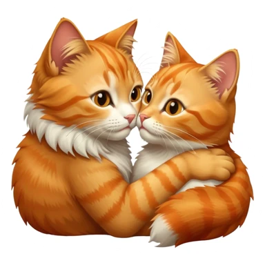 cat kissing sticker