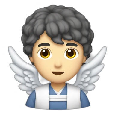 Japanese male angel sticker