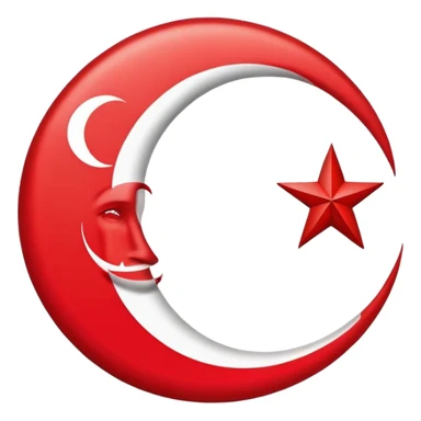 Turkish flag sticker