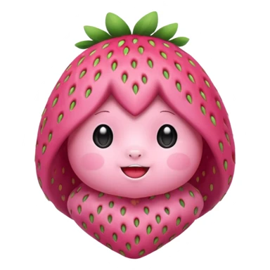 strawberry ai labubu character sticker