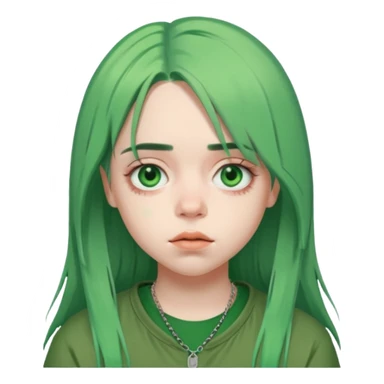 Billie Eilish just head  sticker