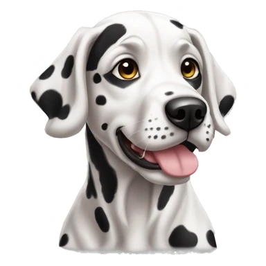 emoji de whatsapp de un perro dalmata sticker