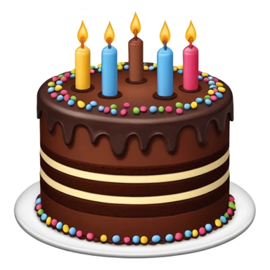 layered chocolate cake with chocolate sprinkles  sticker