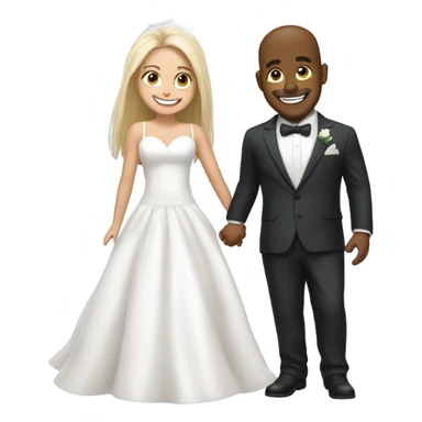 Bad bunny getting marry with a blonde girl  sticker