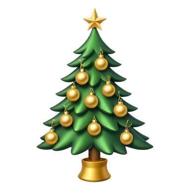 Christmas tree with Gold decorations sticker