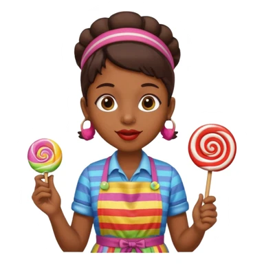 candy shop vendor, looking like candy  sticker