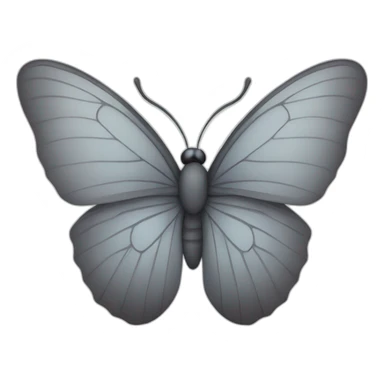 grey butterfly sticker
