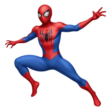 Spiderman full body doodle shock with cartoon 2D sticker