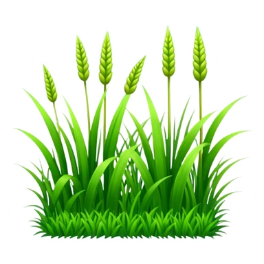 green grass straight long line sticker