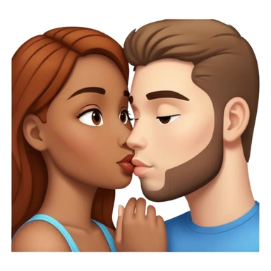 Mia Rucker kissing Liam speraw  sticker