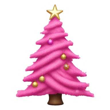 Aesthetic Christmas pink tree  sticker