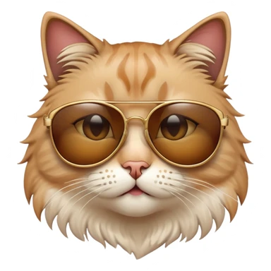 A cat wearing a sunglasses crying because the sunglasses have to be real glasses ￼￼ sticker