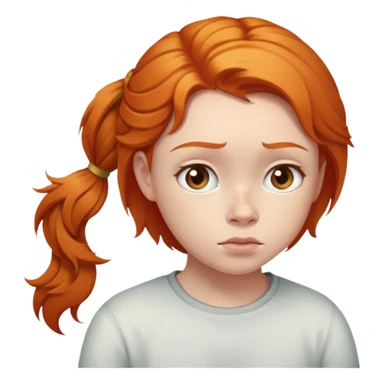 Ginger girl getting left behind by her friends  sticker