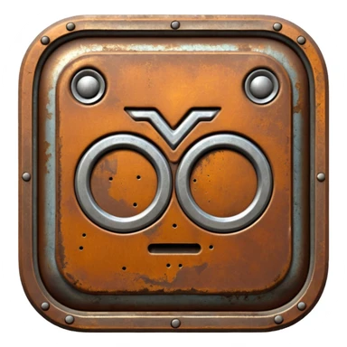 Create a Discord server icon showing the name DUBS based on RUST. sticker