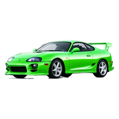 light green supra mk4 sticker