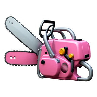Pink chainsaw sticker