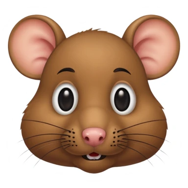 rat with black human mustache sticker
