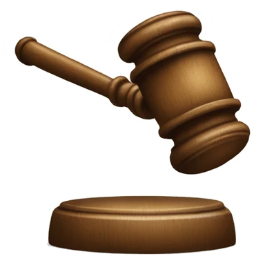 Create a gavel emoji sticker