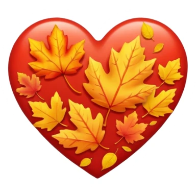 Heart of the autumn colors  sticker