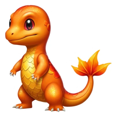 glitter pokemon charmander sticker