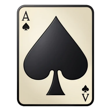 Ace of spades black sticker