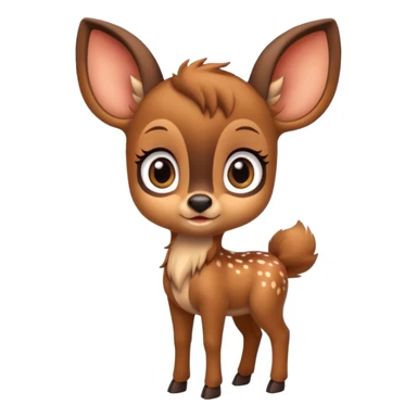 A cute full body Bambi  sticker