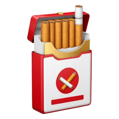 A pack of cigarettes sticker