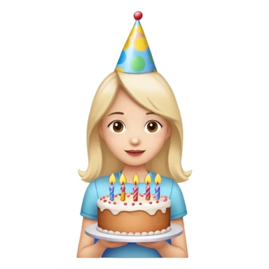 Birthday girl happy celebration  sticker
