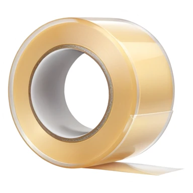 A roll of transparent scotch tape sticker