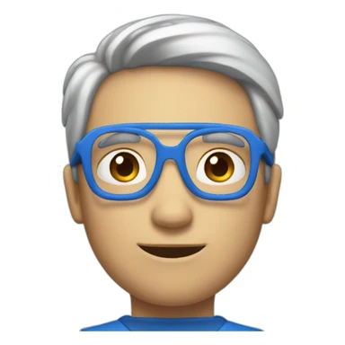 the number 1, not a person, just the number 1 in a blue box sticker