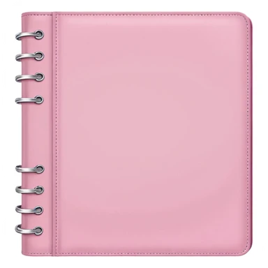 pink diary, coquette, loveshackfancy style, ring binder, no leather  sticker