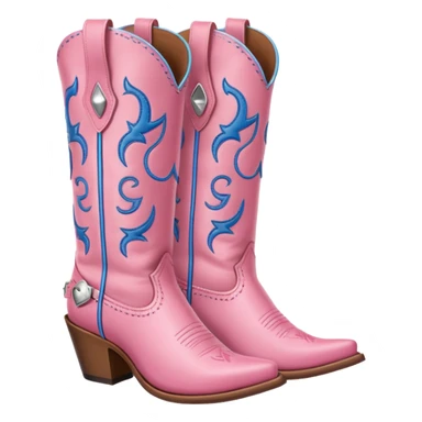 pink cowgirl boots sticker