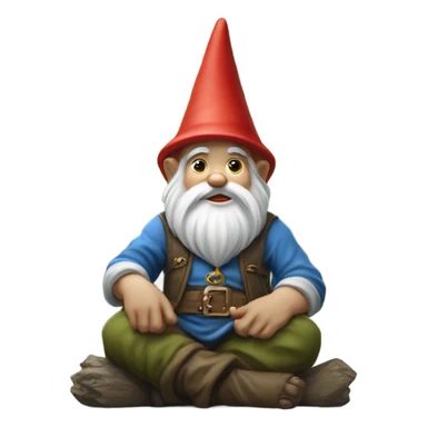Gnome smoking blunt sticker