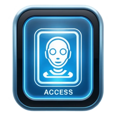 Access granted on a screen  sticker