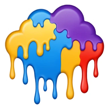 Make a painting which is splattered paint sticker