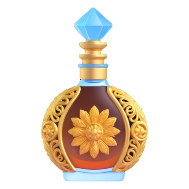 vintage AVON perfume bottle, ornate glass design from 1970s sticker