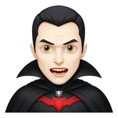 Vampire dracula – Pale figure with fangs and cape sticker