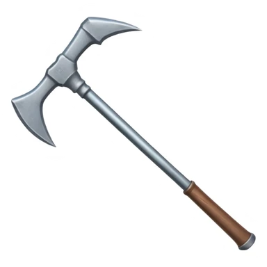 a double-ended pickaxe with identical sharp tips for mining ore sticker