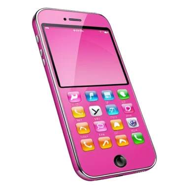 pink cell phone sticker